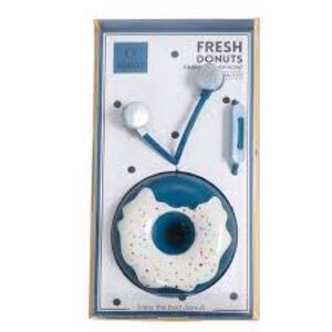 BRAND NEW Blue and White Donut Earbuds